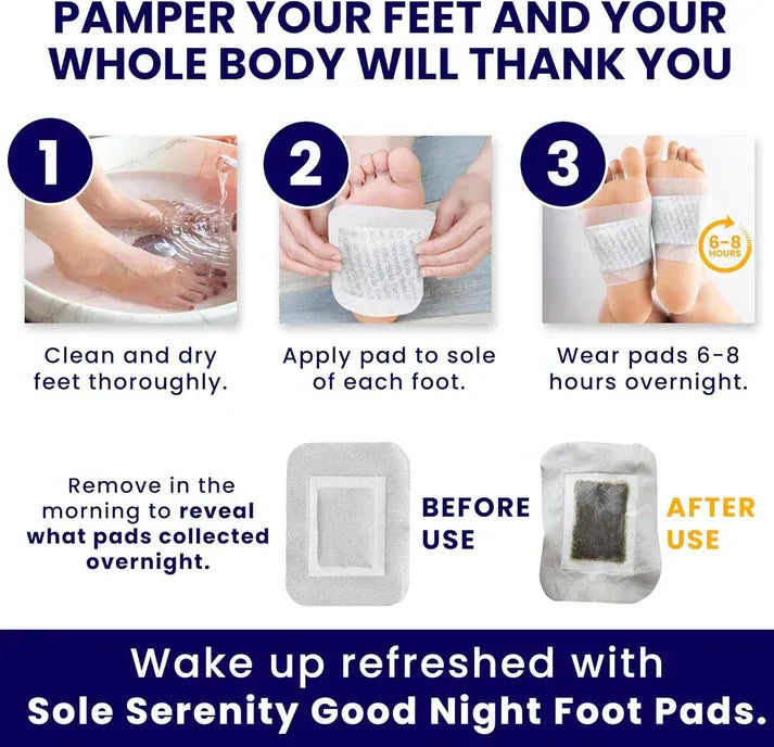 Cleansing Detox Foot Pads – Natural Body Cleanse, Better Sleep & Stress Relief