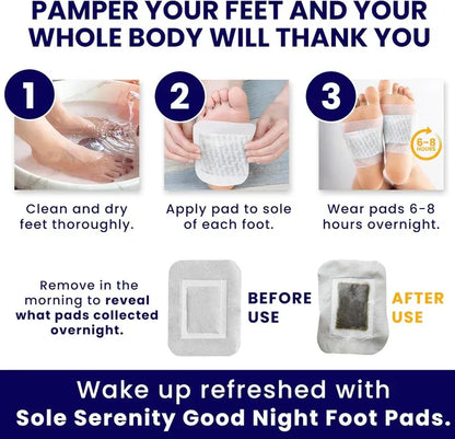 Cleansing Detox Foot Pads – Natural Body Cleanse, Better Sleep & Stress Relief